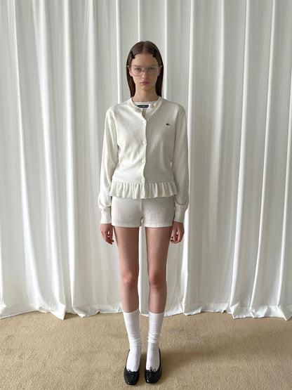 Ruffle Hem Cardigan