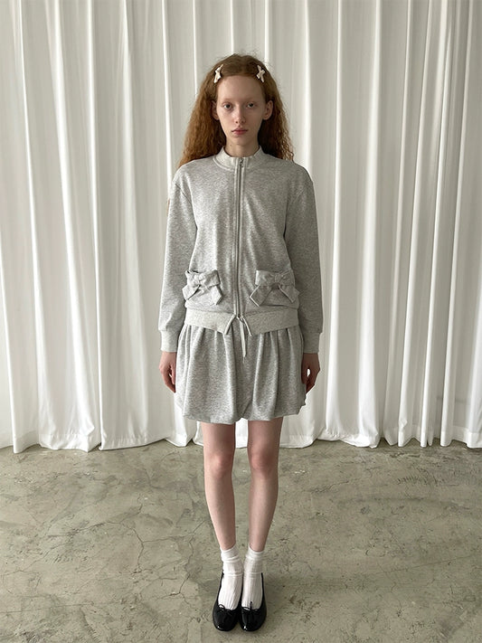 Bow Tracksuit Jacket and Skirt
