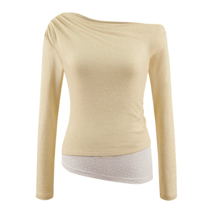 Asymmetrical Lace Hem Top