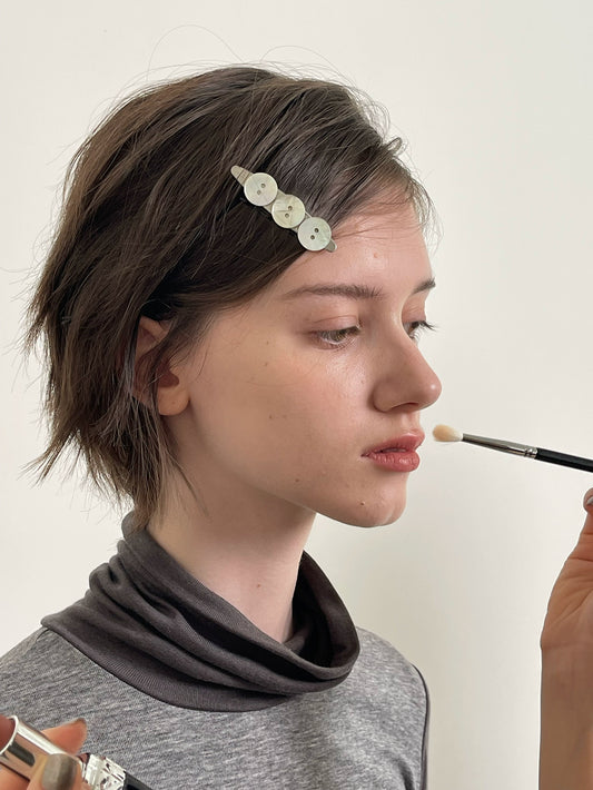 "Soweg" original handmade natural shell rework silver versatile temperament bangs duckbill hairpin hair ornament girl