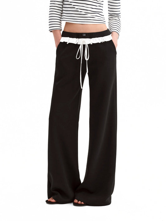 Ruffle Waist Sweatpants