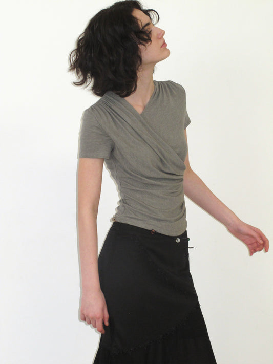 Silk Asymmetrical Tee
